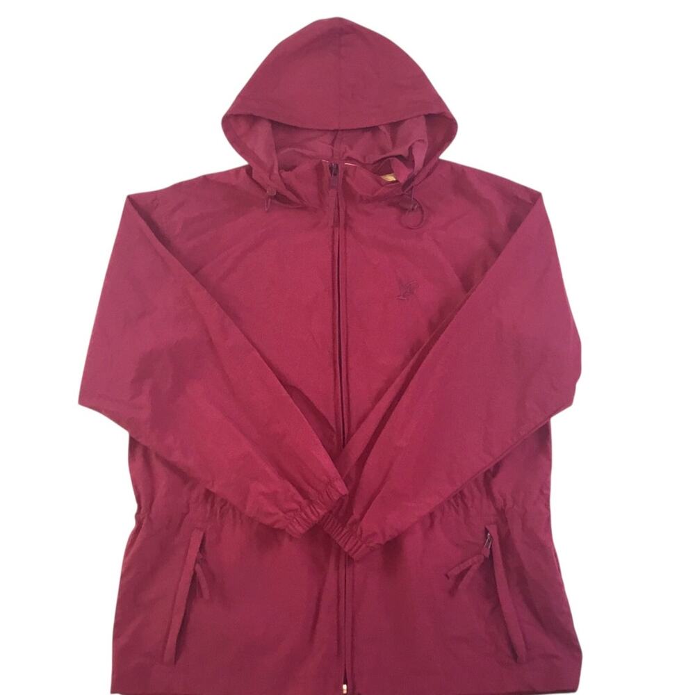 Northern Reflections/Cottage Essentials Jacket Burgundy Windbreaker Vintage M